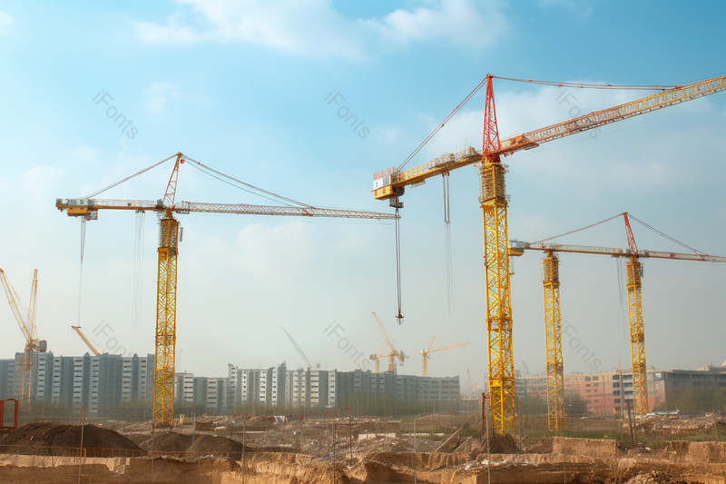 建筑工地塔吊建筑工地城市建设,高清,摄影图,摄影图片,图片大全,摄影图免费下载